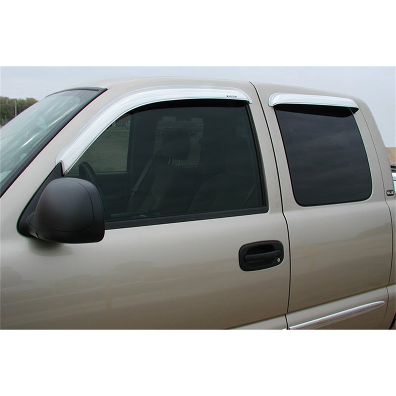 Stampede | Tape-Onz™ Sidewind Deflector 4 pc. - Chevrolet / GMC 2001-2007 Stampede Side Window Deflectors