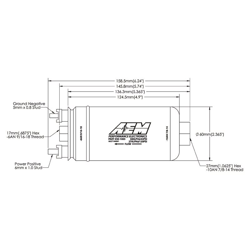 AEM Electronics | Inline Fuel Pump AEM Electronics Fuel Pumps