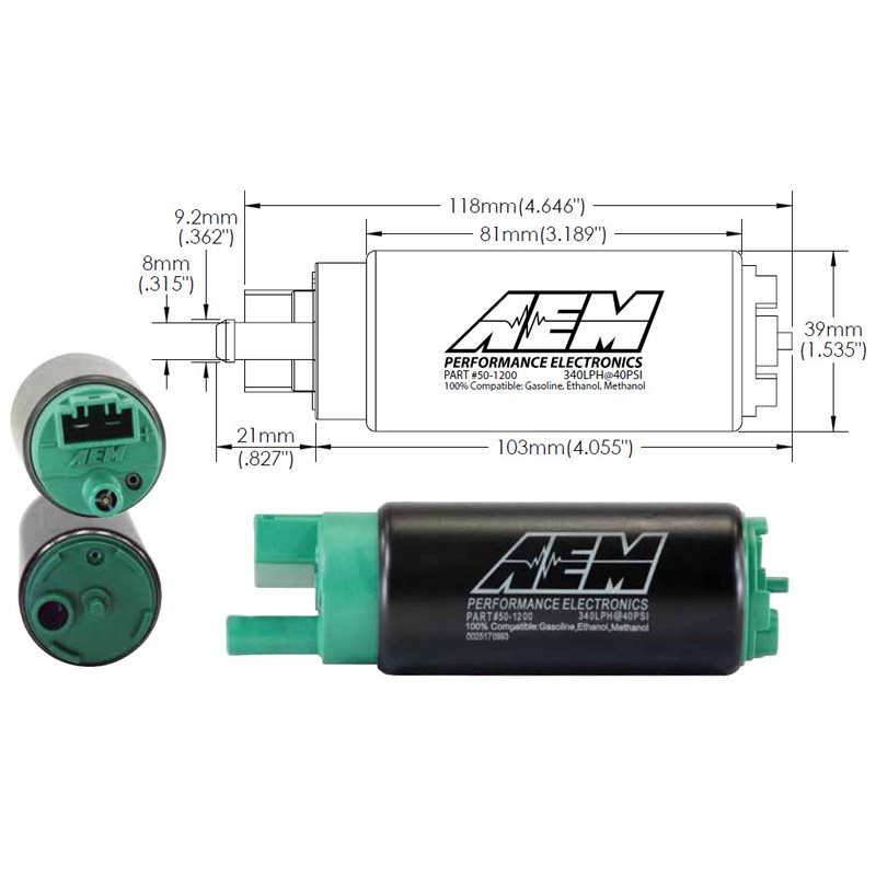 AEM Electronics | E85 High Flow Fuel Pump AEM Electronics Fuel Pumps