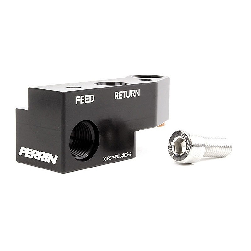 PERRIN | Top Feed Fuel Rail Junction Block - Outback / Legacy / Forester / WRX / STI 2002-2021 PERRIN Performance Injectors