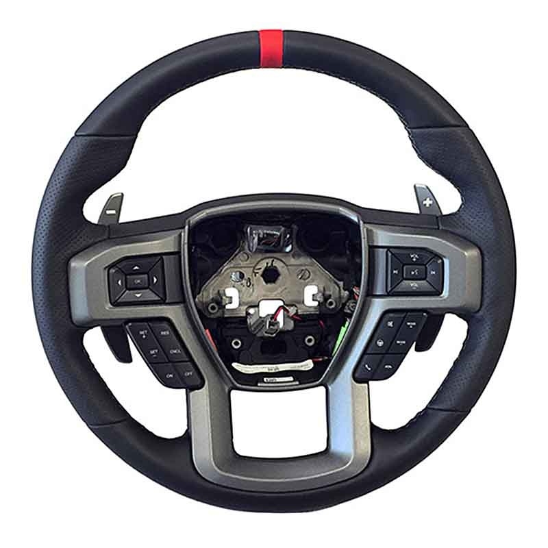 Ford Performance | 2015-18 F-150 RAPTOR STEERING WHEEL KIT - RED Ford Performance Part