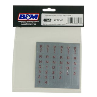 B&M | Automatic Transmission Shift Indicator Window or Decal Reverse Pattern