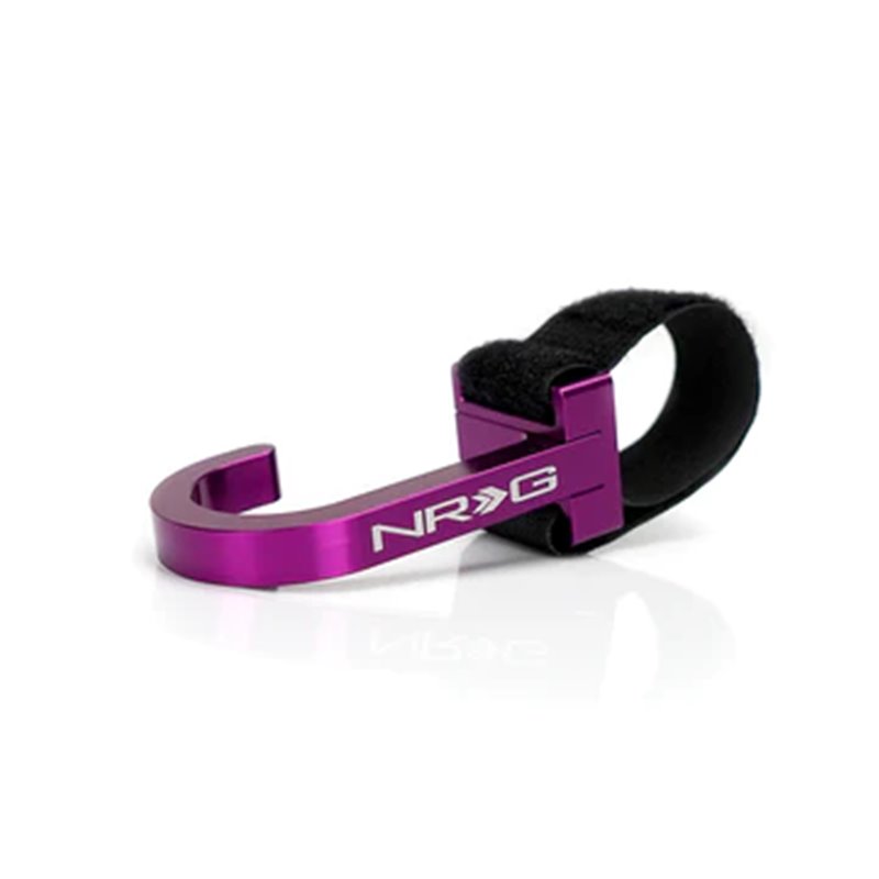 NRG | Steering Wheel Hook w/ Velcro - Purple
