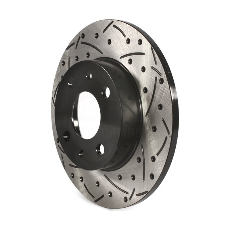 DS-One | Coated Slotted Drilled Disc Brake Rotor - Rear - 500 1.4L 2012-2019