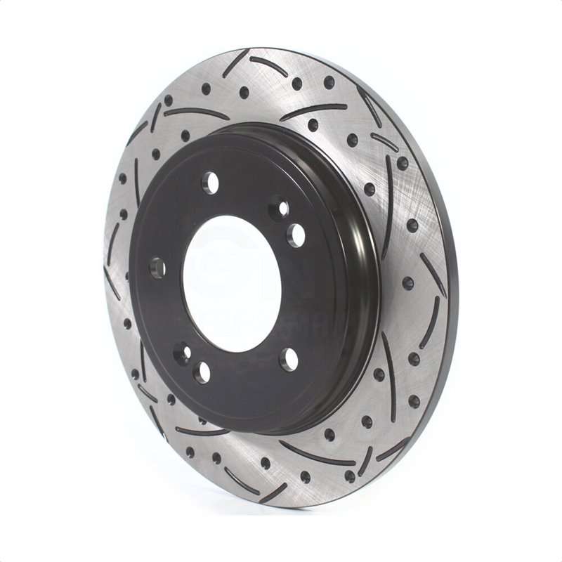 DS-One | Coated Slotted Drilled Disc Brake Rotor - Rear - Hyundai / Kia 1.6L / 2.0L 2017-2023