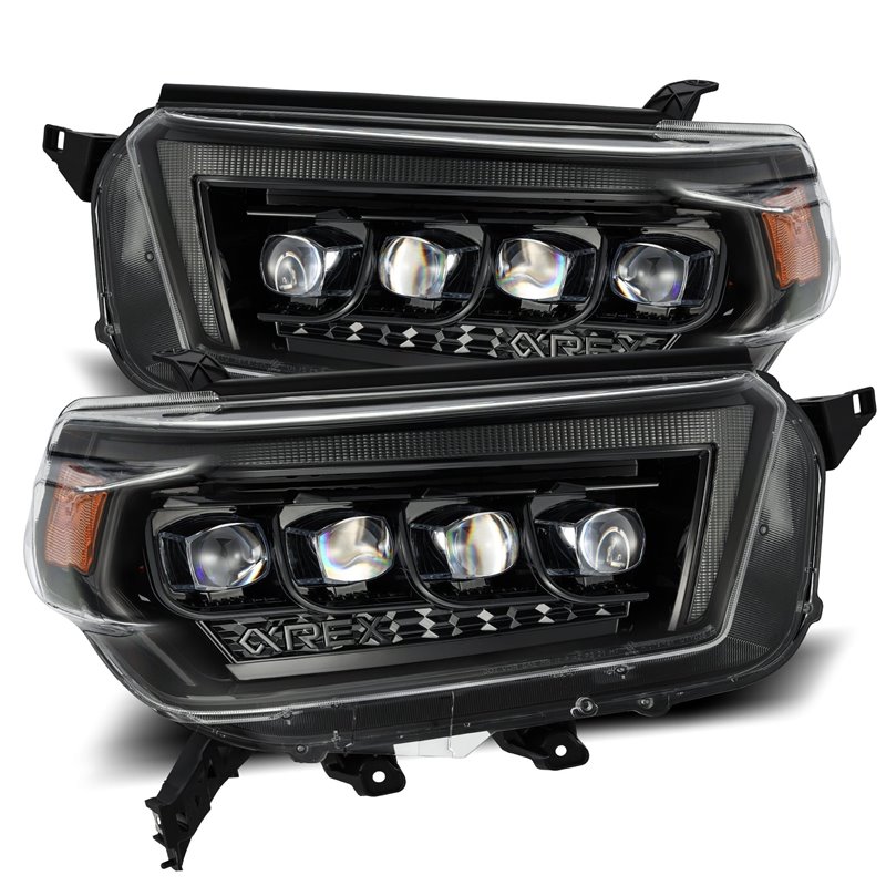 AlphaRex | LED Projector Headlights in Alpha-Black - 4Runner 2.7L / 4.0L 2010-2013 AlphaRex Headlights