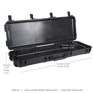 Go Rhino | Xventure Gear Hard Case - Long Box 44" Go Rhino Bed Slides & Organizers