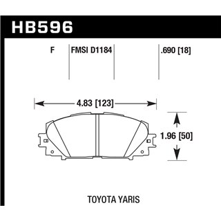 Hawk Performance | HPS Disc Brake Pad - Lexus / Toyota 1.8L / 1.5L 2008-2019 Hawk Performance Brake Pads