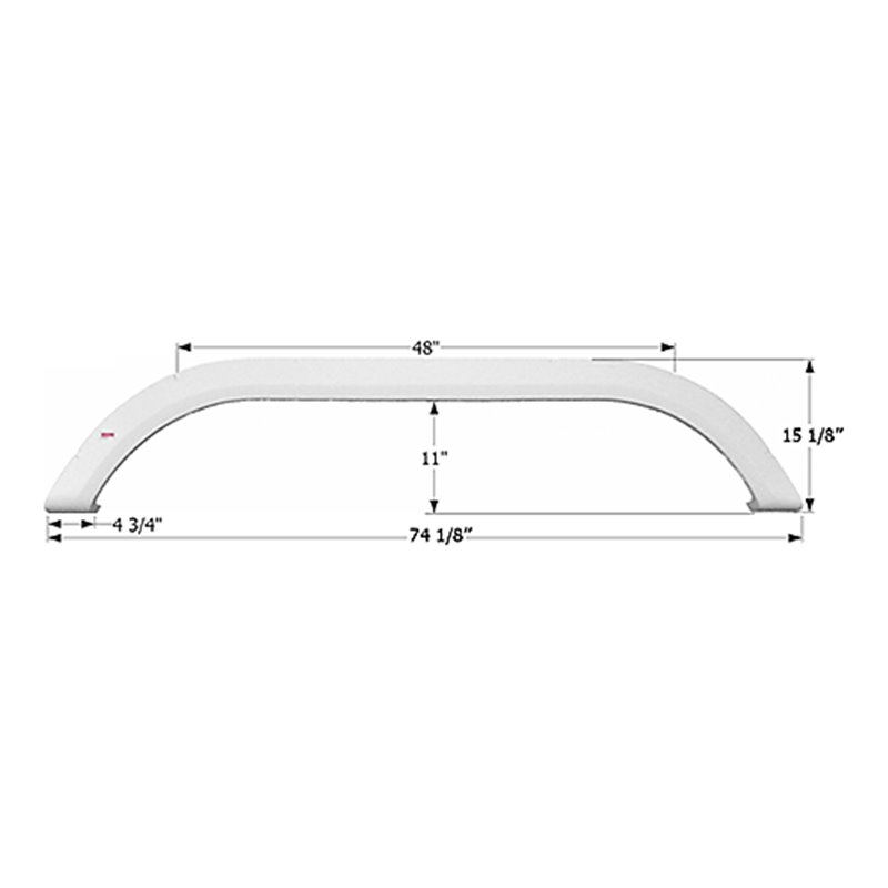 Icon Technologies | FENDER SKIRT, TANDEM, CARRIAGE, FS1756, POLAR WHITE Icon Technologies Fender Skirts