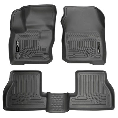 Husky Liners Fits 2013-19 Ford C-Max 2013-19 Ford Escape Weatherbeater Front & 2nd Seat Floor Mats 