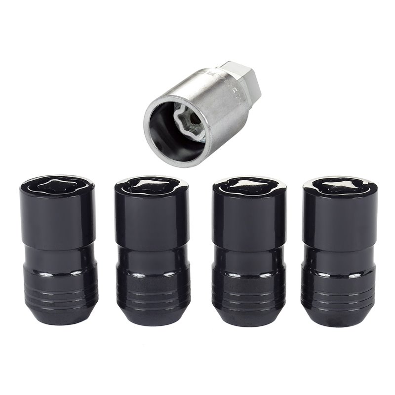 McGard | Cone Seat Exposed Style Wheel Locks-Black - Acura / Buick / Cadillac / Chevrolet / Chrysler / Dodge 2000-2024