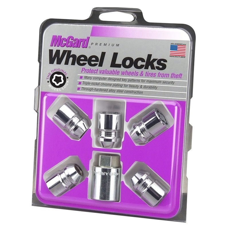 McGard | Cone Seat Exposed Style Wheel Locks-Chrome-5 Lock Set - RAV4 2000-2017