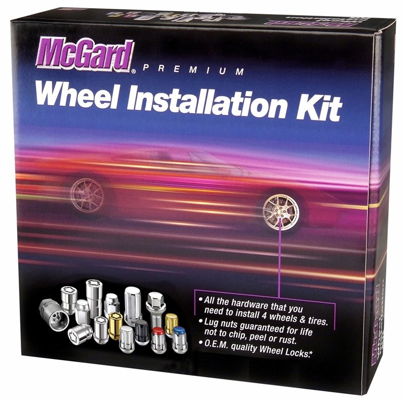 McGard | Bulge Cone Seat Exposed Style 23-Piece Wheel Installation Kit-Black - Liberty / Wrangler / Wrangler (JK) 1987-2018