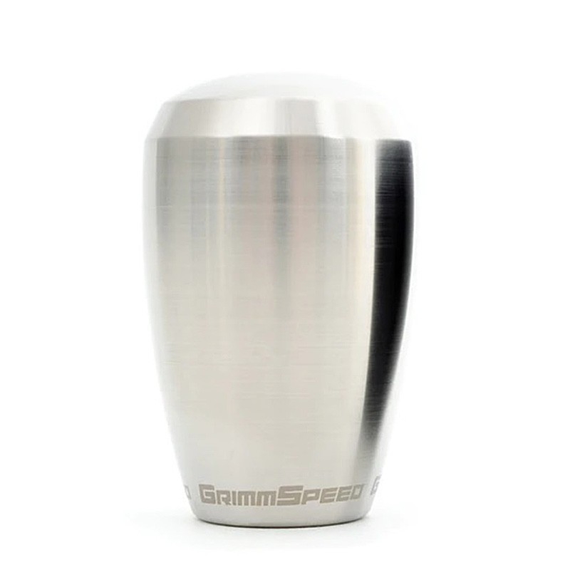 GrimmSpeed | Shift Knob, Stainless Steel RAW [M12x1.25] - Subaru GrimmSpeed Shift Knobs