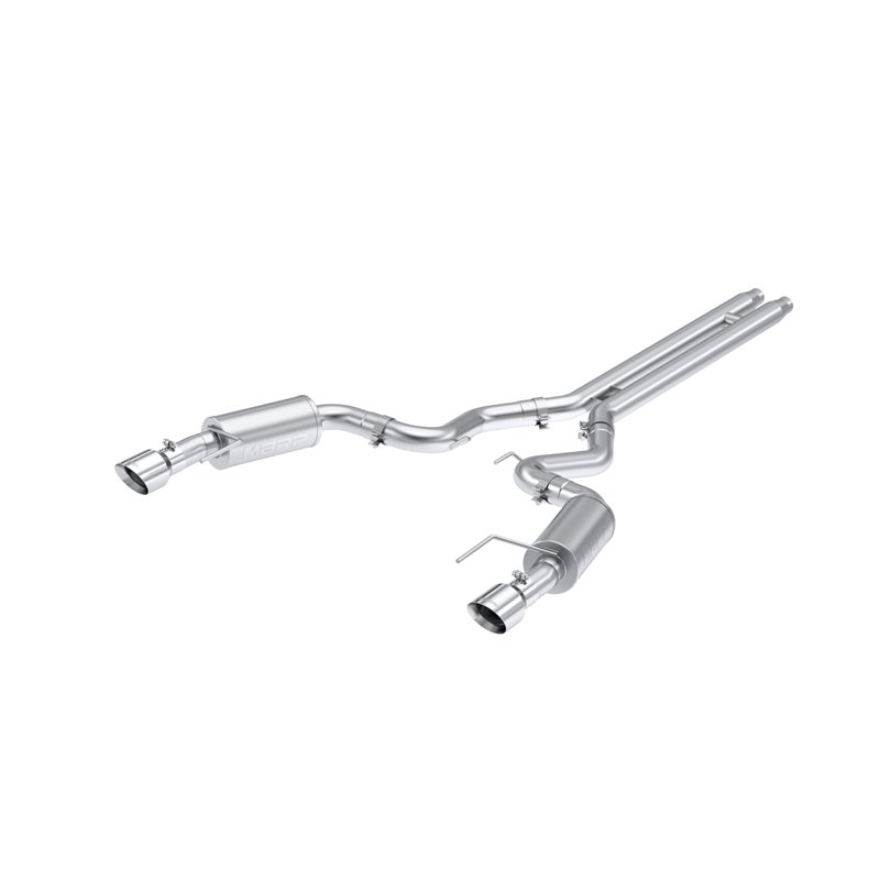MBRP | Exhaust 3in. Cat Back; Dual Split Rear; Street Version; 4.5in. tips; AL - Mustang GT / GT Premium 5.0L 2024