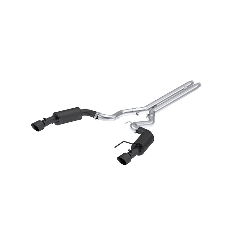 MBRP | Exhaust 3in. Cat Back Dual Split Rear Street Version 4.5in. tips Black Coated - Mustang GT / GT Premium 5.0L 2024