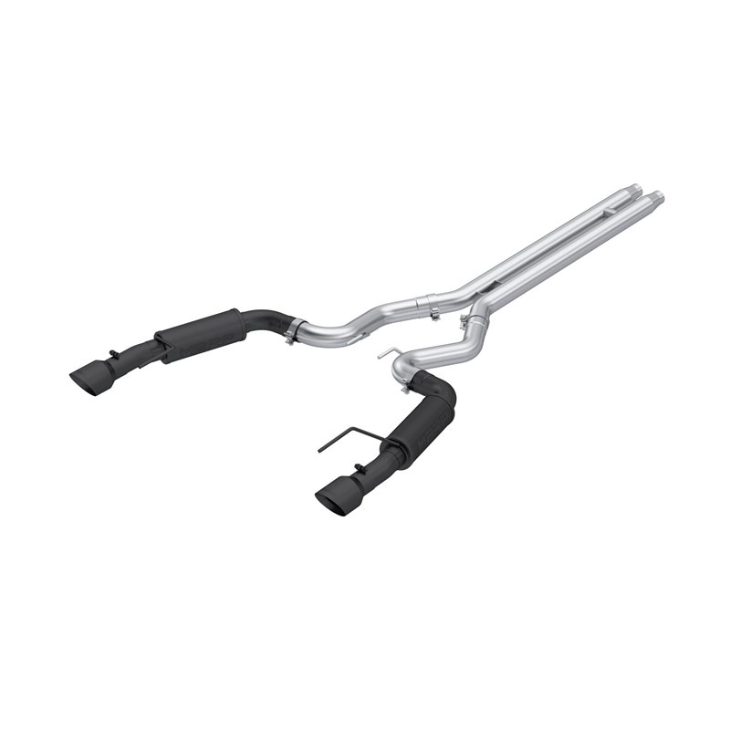 MBRP | Exhaust 3in. Cat Back Dual Split Rear Race Version 4.5in. tips Black Coated - Mustang GT / GT Premium 5.0L 2024
