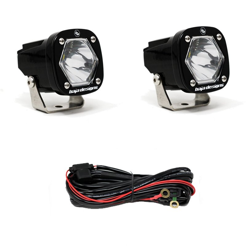 Baja Designs | - 387801 - S1 Black LED Auxiliary Light Pod Pair