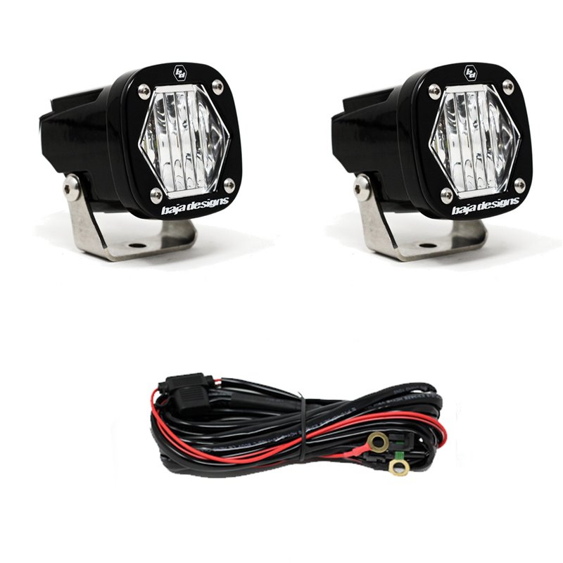Baja Designs | - 387805 - S1 Black LED Auxiliary Light Pod Pair