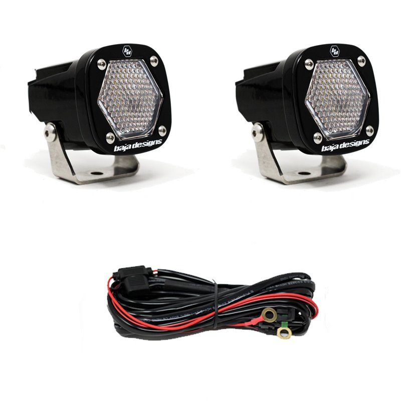 Baja Designs | - 387806 - S1 Black LED Auxiliary Light Pod Pair