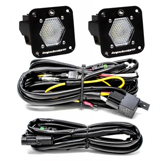 Baja Designs | - 387809 - S1 Black Flush Mount LED Light Pod Reverse Kit