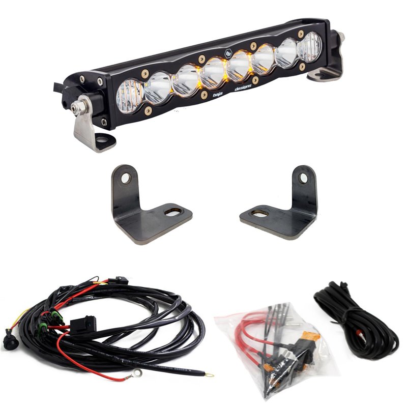 Baja Designs | - 447073 - S8 10 Inch Hood Mount Light Bar Kit