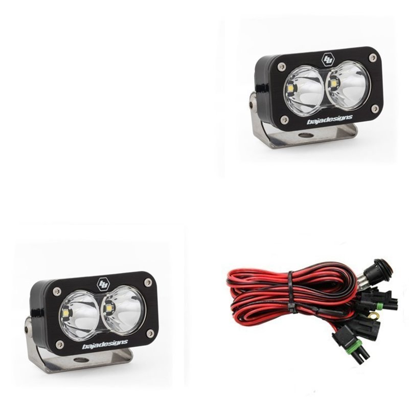 Baja Designs | - 487806 - S2 Pro Black LED Auxiliary Light Pod Pair