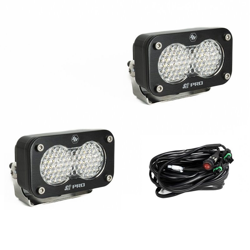 Baja Designs | - 487806 - S2 Pro Black LED Auxiliary Light Pod Pair
