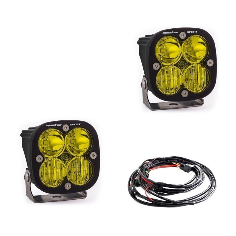 Baja Designs | - 557813 - Squadron Sport Black LED Auxiliary Light Pod Pair
