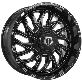 TIS Wheels | 544 ET18 - Gloss Black - Milled Edge