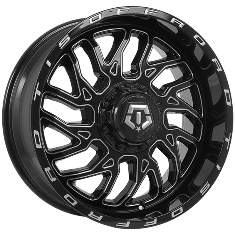 TIS Wheels | 544 ET18 - Gloss Black - Milled Edge