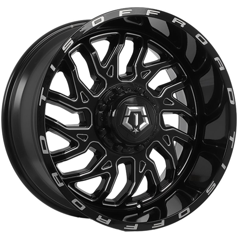 TIS Wheels | 544 ET-25 - Gloss Black - Milled Edge