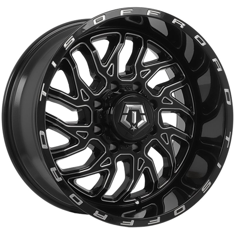 TIS Wheels | 544 ET-25 - Gloss Black - Milled Edge