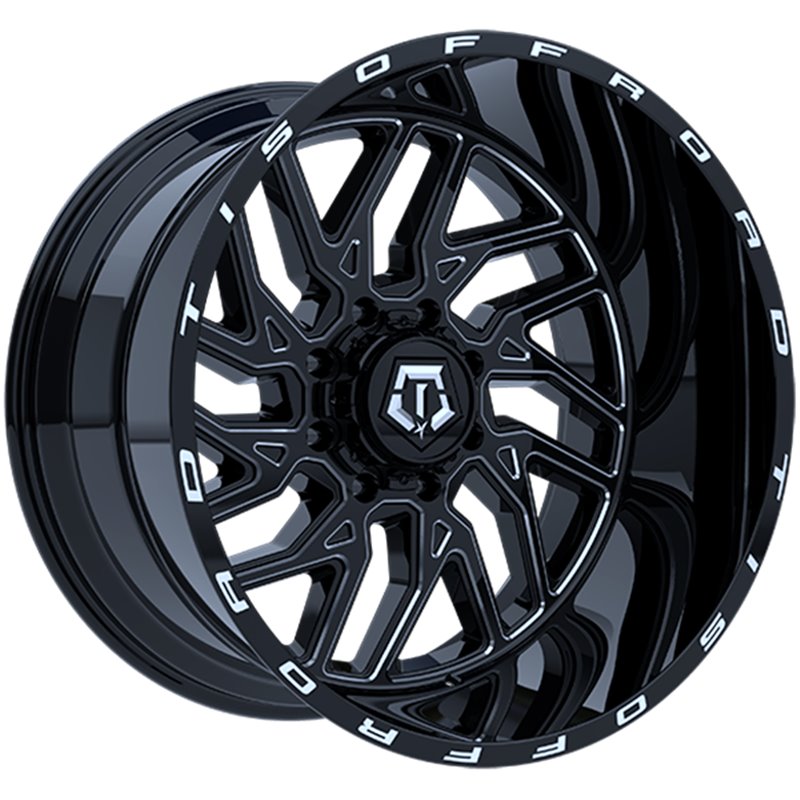 TIS Wheels | 544 ET-44 - Gloss Black - Milled Edge