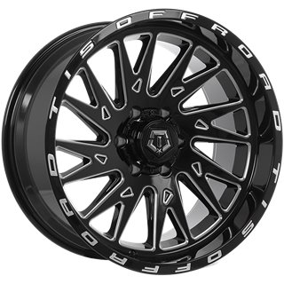 TIS Wheels | 547 ET-44 - Gloss Black - Milled Edge