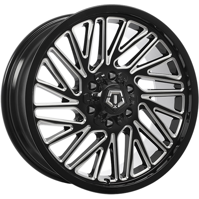 TIS Wheels | 553 ET-12 - Gloss Black - Milled Edge