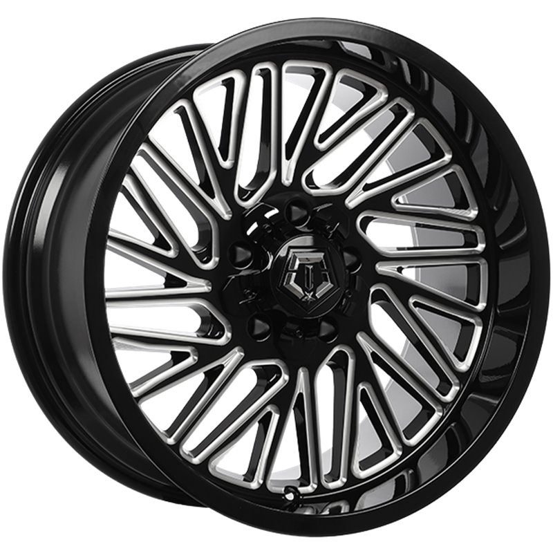 TIS Wheels | 553 ET-12 - Gloss Black - Milled Edge