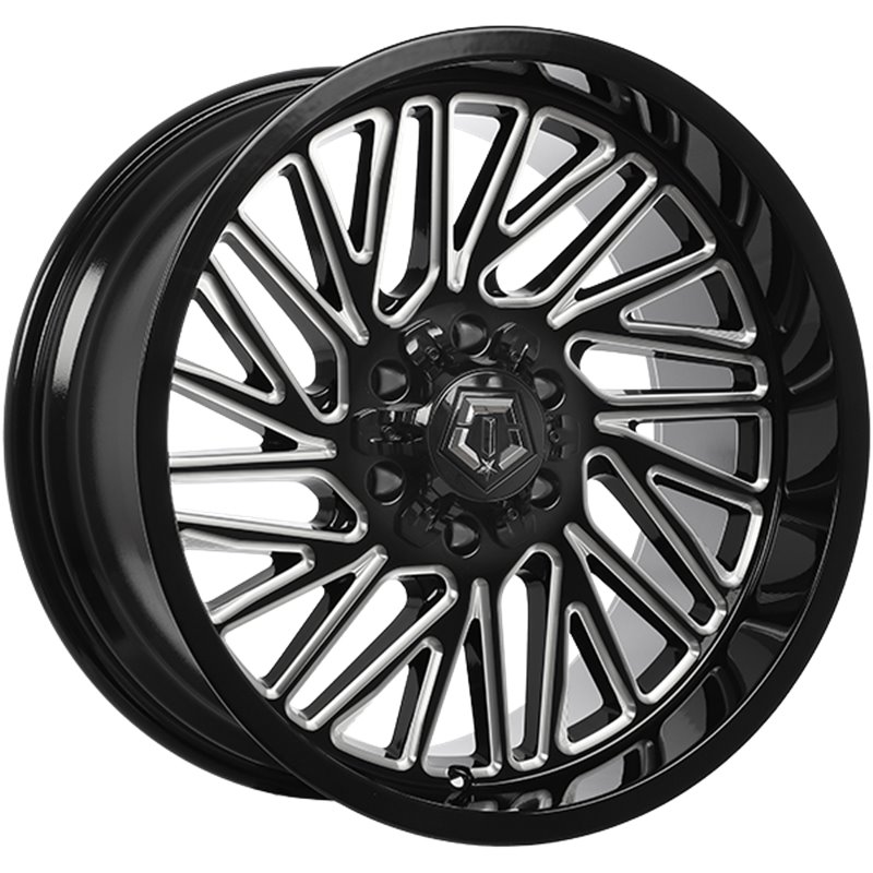 TIS Wheels | 553 ET-12 - Gloss Black - Milled Edge