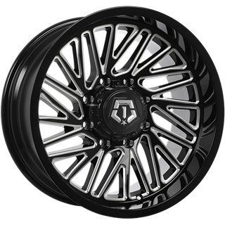 TIS Wheels | 553 ET-12 - Gloss Black - Milled Edge