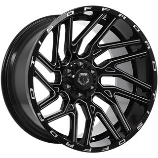 TIS Wheels | 554 ET-44 - Gloss Black - Milled Edge