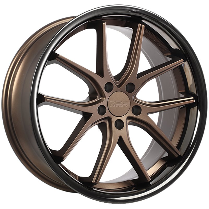 720 Luxury | VANQUISH ET45 - Satin Bronze Face - Black Stainless Lip