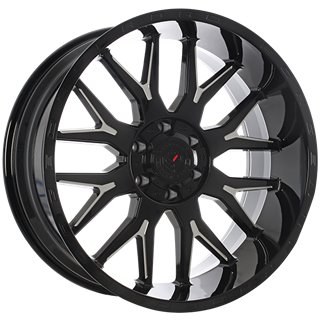 Forged Wheels | XR101 ET-44 - Gloss Black - Milled Edge