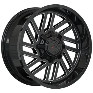 Forged Wheels | XR107 ET-12 - Gloss Black - Milled Edge