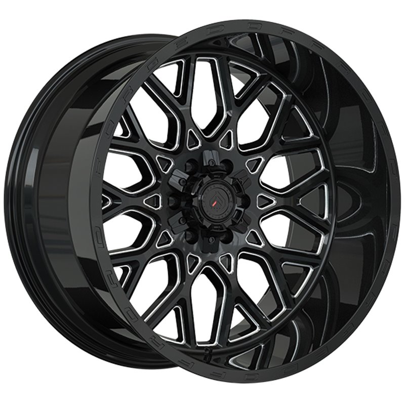 Forged Wheels | XR109 ET-44 - Gloss Black - Milled Edge