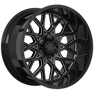 Forged Wheels | XR109 ET-44 - Gloss Black - Milled Edge
