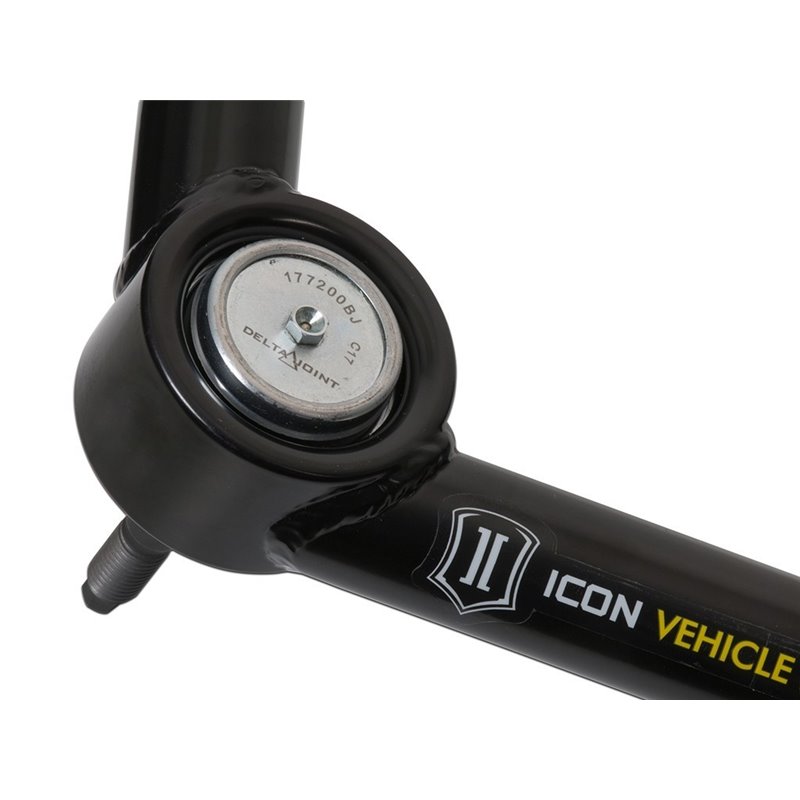 ICON Alloys | 2007-2016 GM 1500, Tubular Upper Control Arm Kit w/Delta Joint, Small Taper