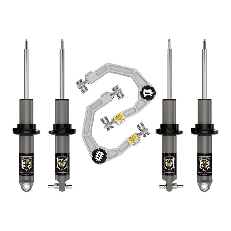 ICON Alloys | 21-23 Bronco HOSS 1.0 Pkg, 1.375-3" Lift, Stage 2 Suspension System, Billet