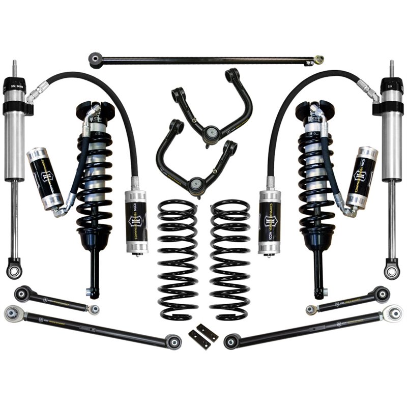 ICON Alloys | 2010-2023 Toyota 4Runner/2010-2014 Toyota FJ Cruiser, 0-3.5" Lift Stage 6 Suspension System, Tubular UCA