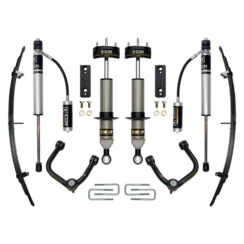 ICON Alloys | 2005-2023 Toyota Tacoma, 0-2" Lift, Stage 3 EXP Suspension System, Tubular UCA