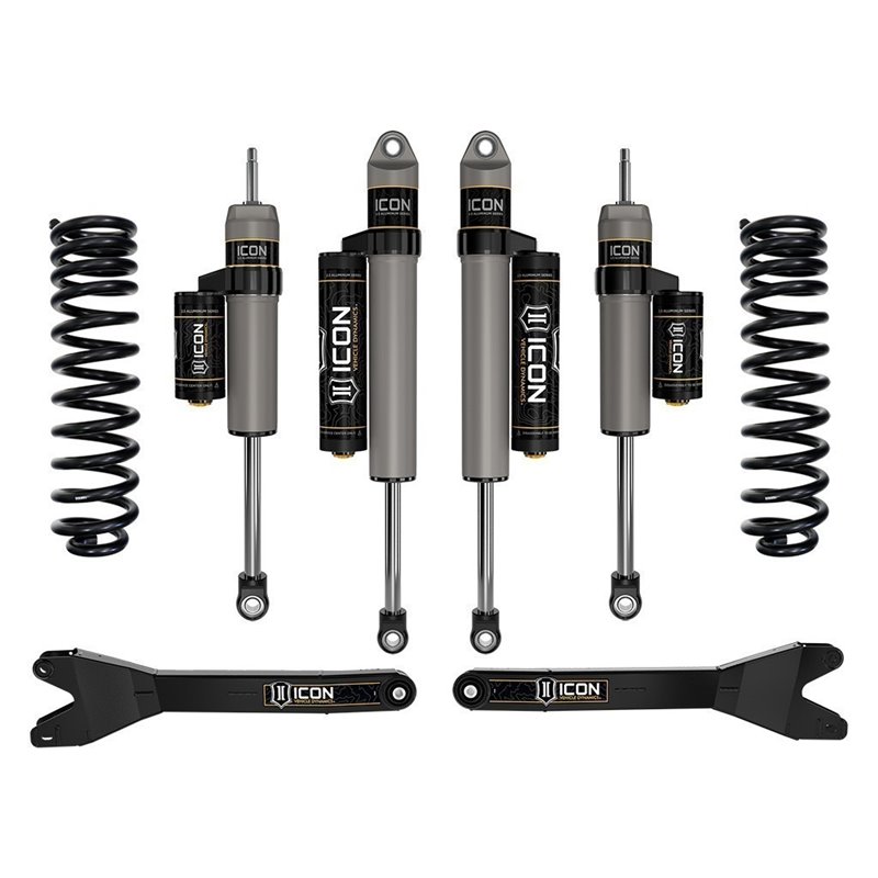 ICON Alloys | 2023 Ford F-250/F-350 Super Duty 4WD Diesel, 2.5" Lift, Stage 2 Suspension System w/ Radius Arms